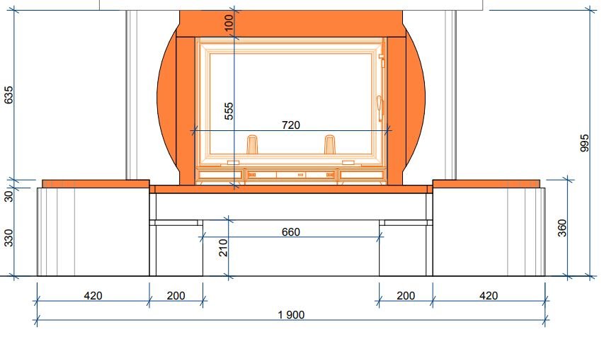 Каминная облицовка Sunhill Amfora