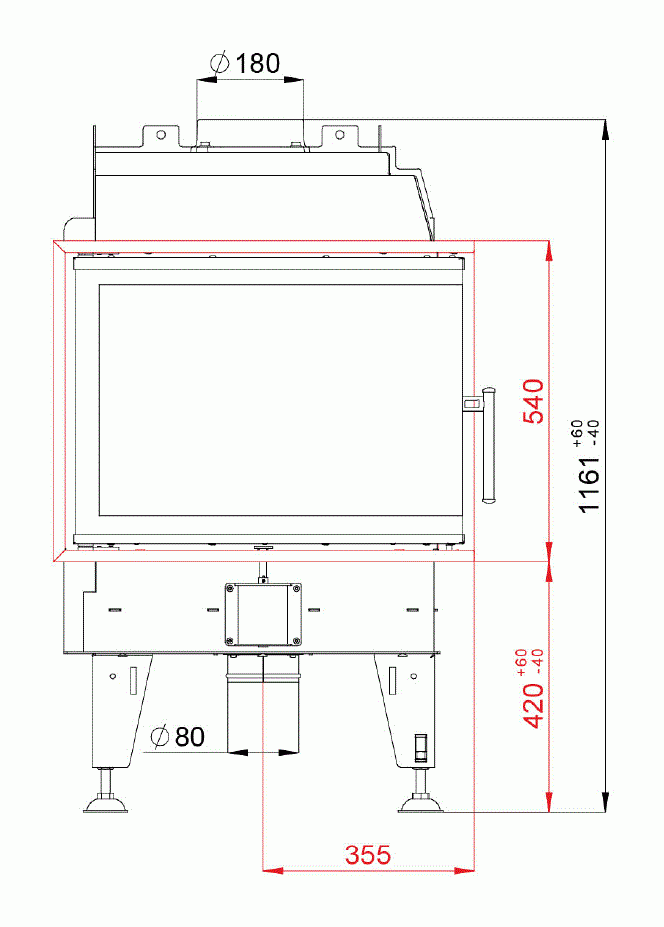 Каминная топка BeF Passive 8 CP/CL