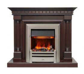 Каминокомплект Dallas - Темный дуб с очагом Chesford