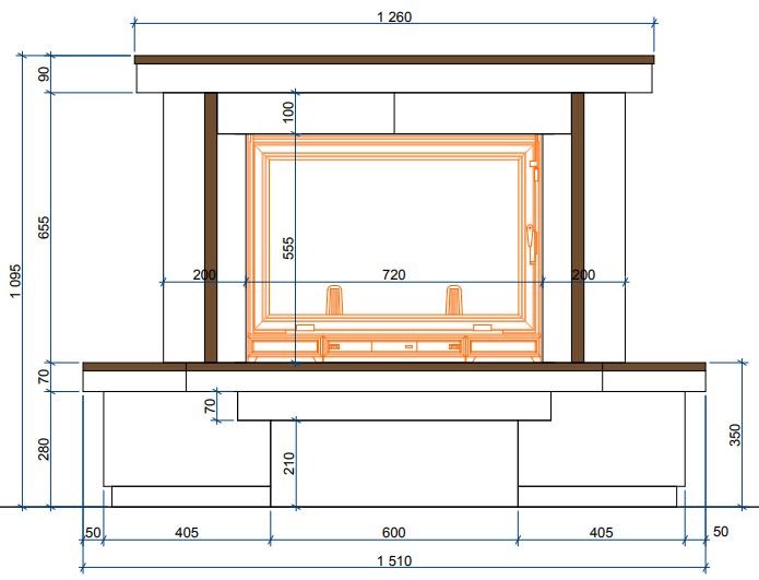 Каминная облицовка Sunhill Lille
