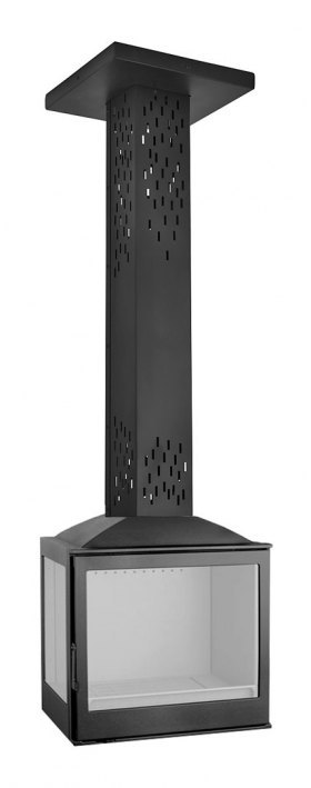 Камин LCI 5 GFL Sky, стекло слева (Liseo Castiron)