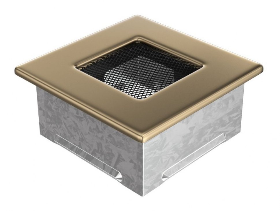 Решетка вентиляционная латунь полированная 11х11