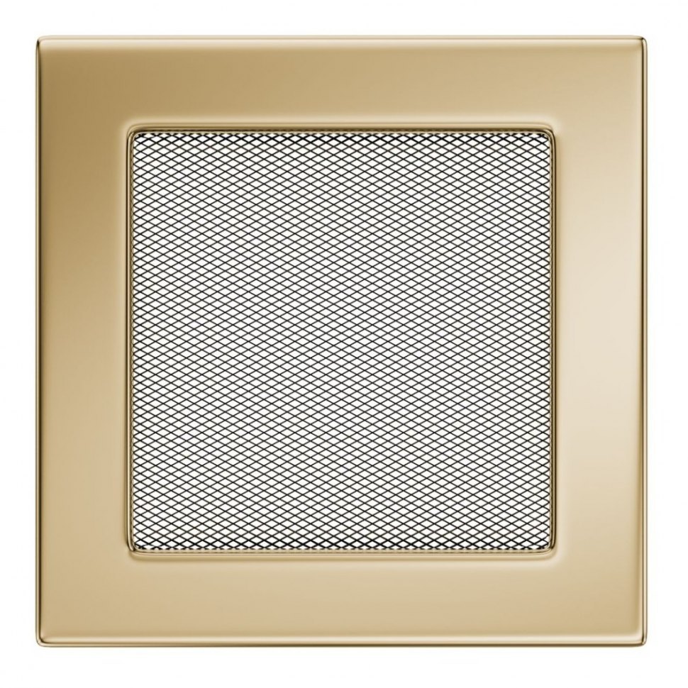 Решетка вентиляционная латунь полированная 17х17