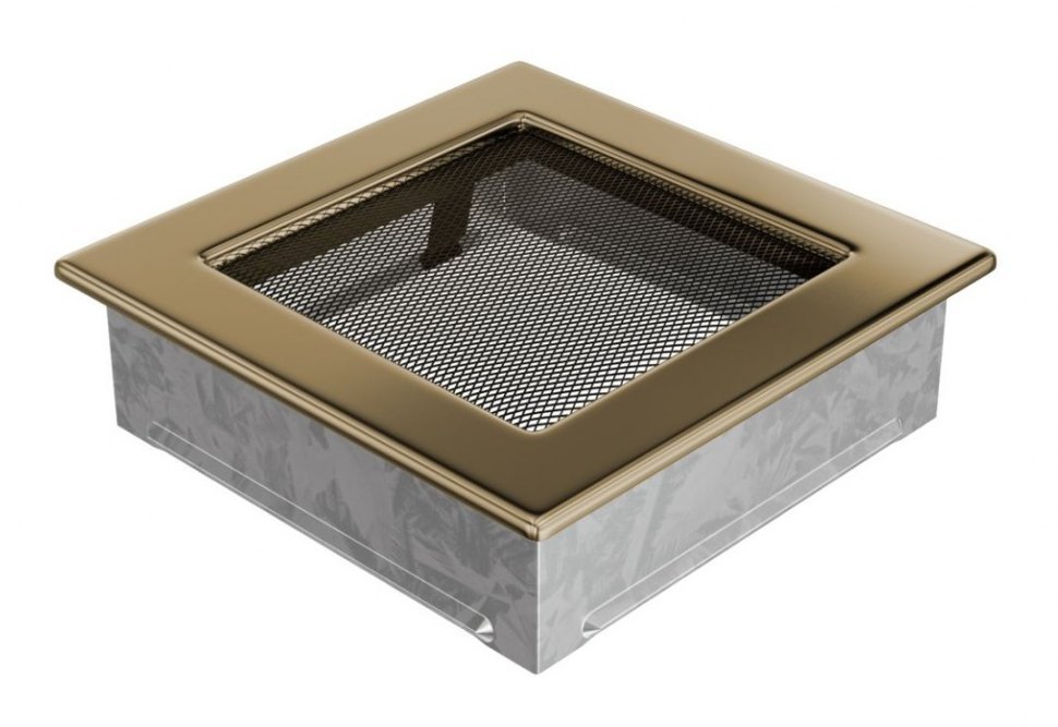 Решетка вентиляционная латунь полированная 17х17