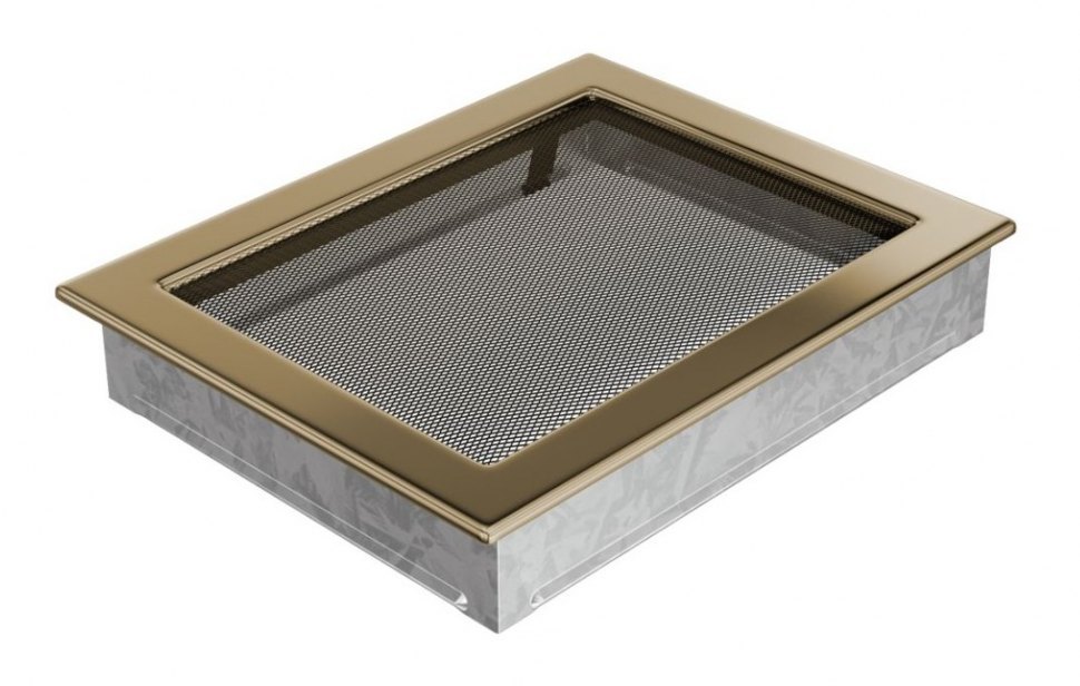 Решетка вентиляционная латунь полированная 22х30