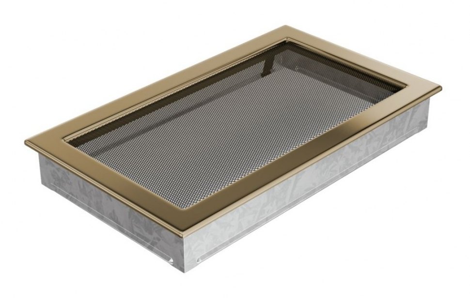 Решетка вентиляционная латунь полированная 22х37