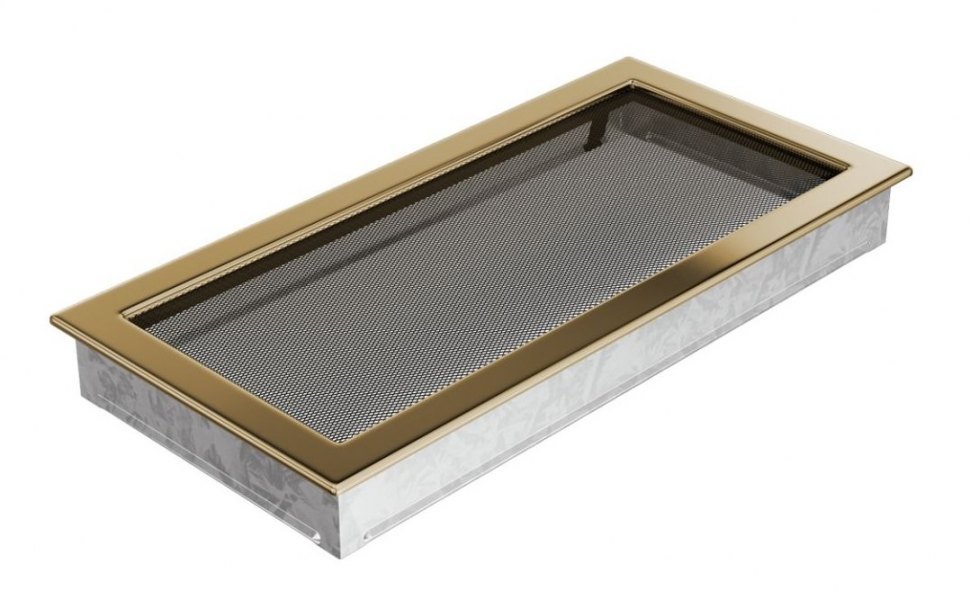 Решетка вентиляционная латунь полированная 22х45