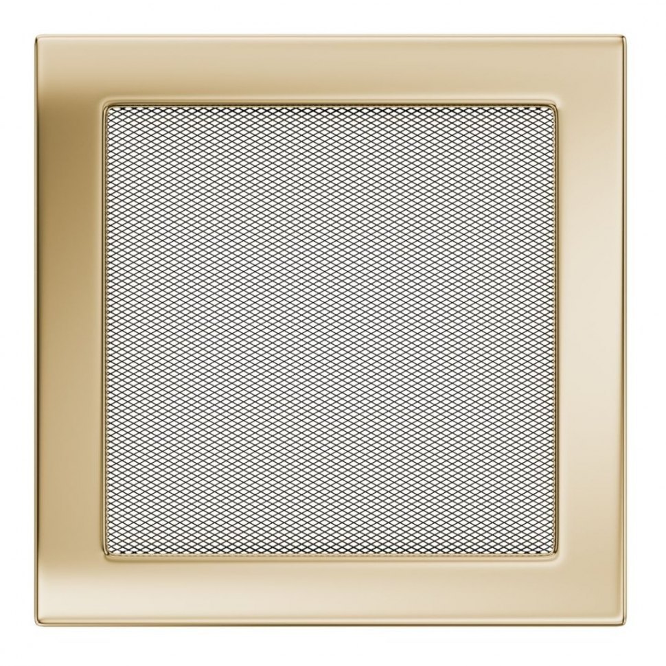 Решетка вентиляционная латунь полированная 22х22