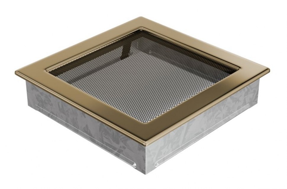 Решетка вентиляционная латунь полированная 22х22
