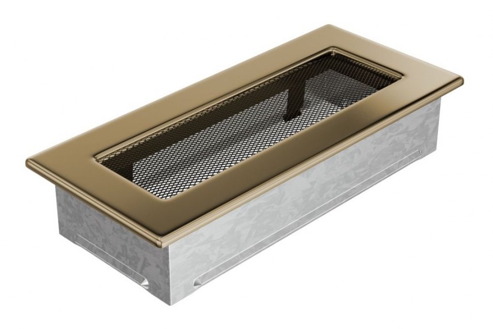 Решетка вентиляционная латунь полированная 11х24
