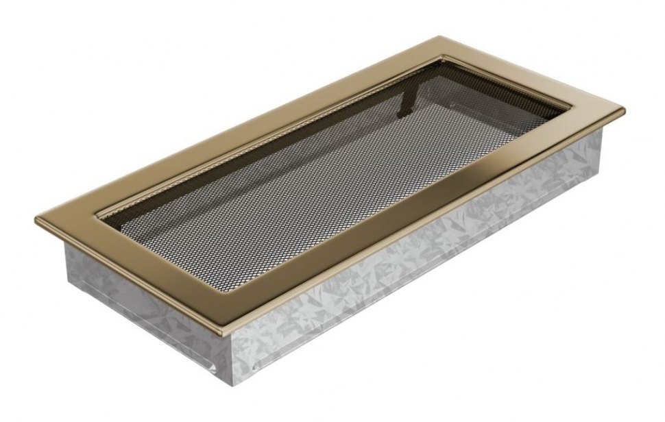 Решетка вентиляционная латунь полированная 17х37