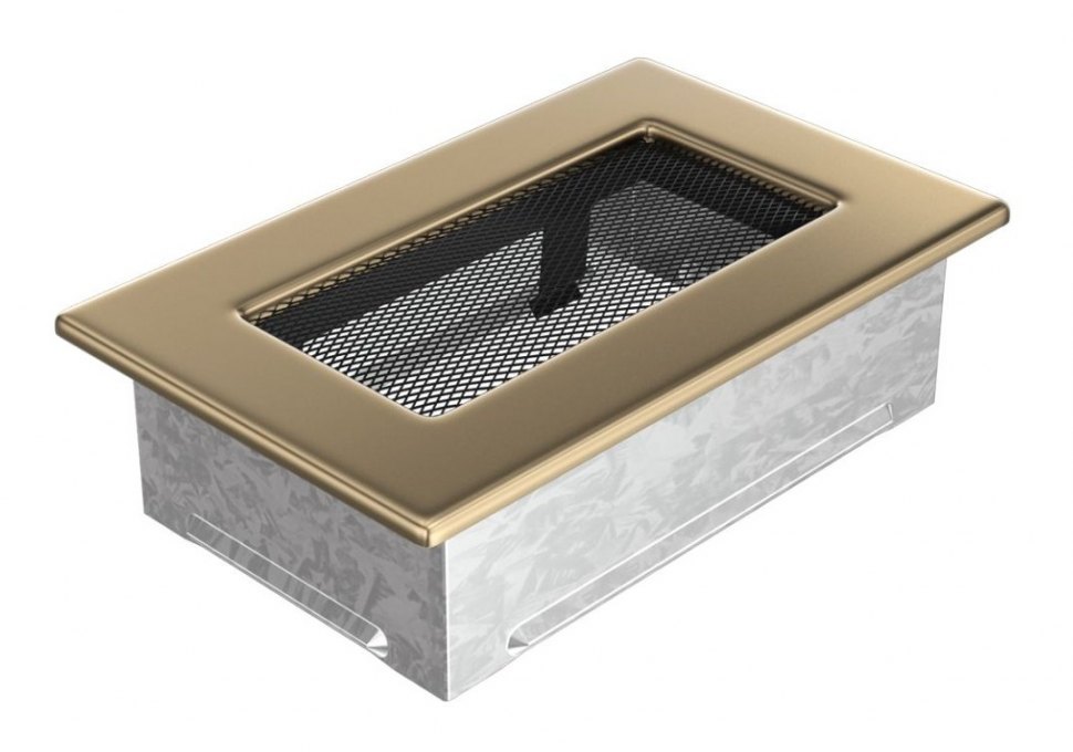 Решетка вентиляционная латунь полированная 11х17