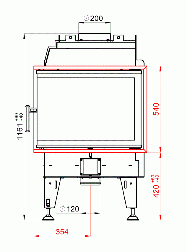 Каминная топка BeF Royal  8 CL