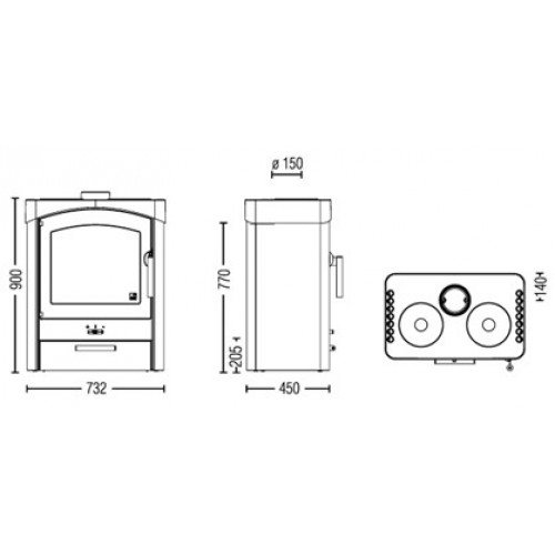 Печь-камин Austroflamm Pallas (керамика)