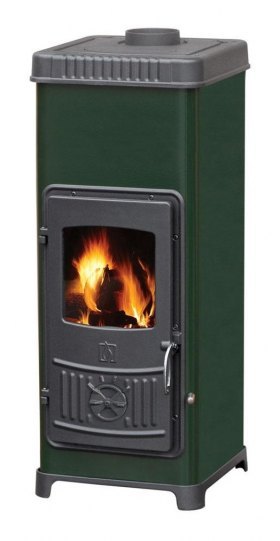 Печь DORA 10 N, эмалированная, зеленая (Plamen)