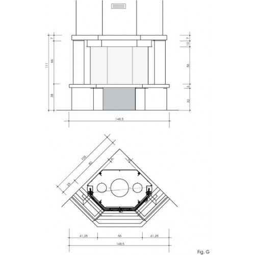 Каминная облицовка EdilKamin Nantes
