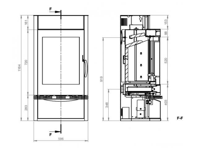 Печь-камин Ember Теодора 401