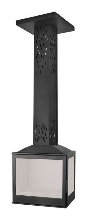 Камин LCI 5 GFR Sky, стекло справа (Liseo Castiron)