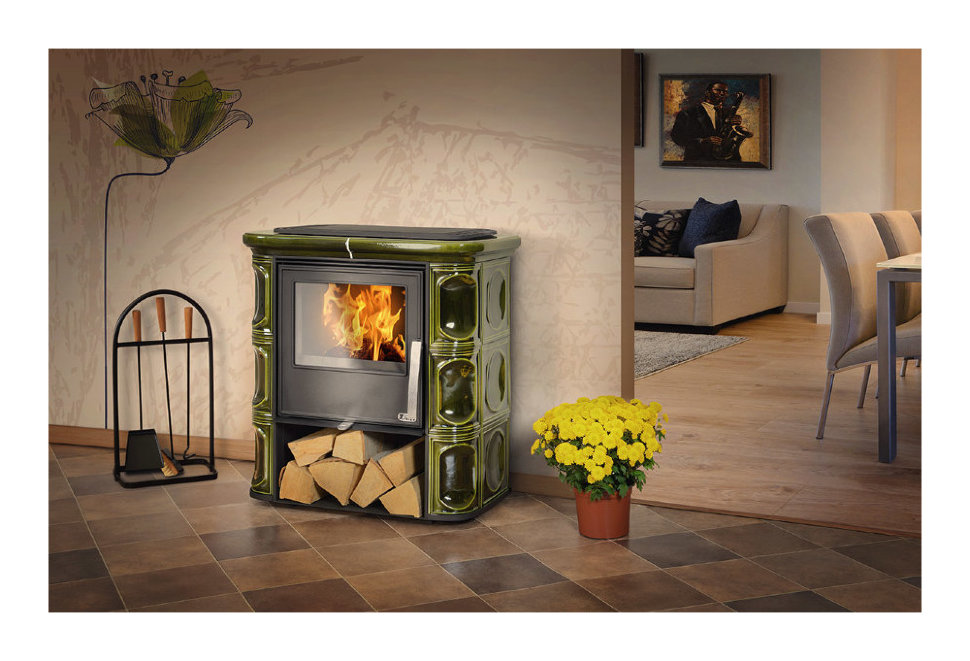 Кафельная печь-камин ABX Florencie (Комбо)