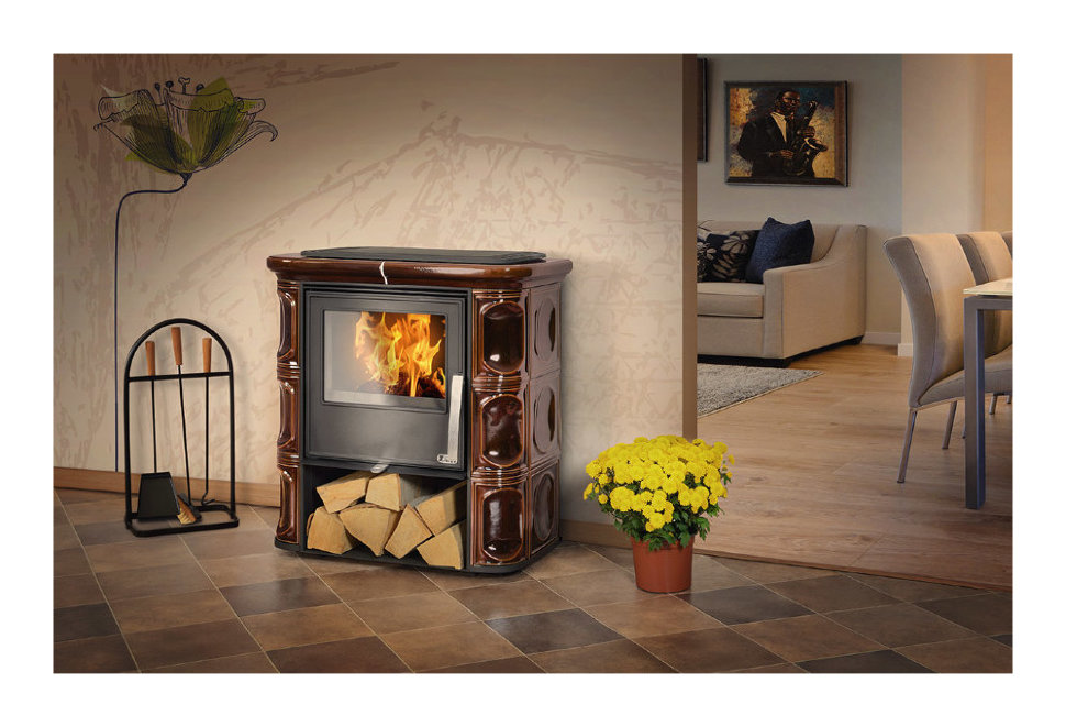 Кафельная печь-камин ABX Florencie (Комбо)
