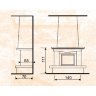 Каминная облицовка Almadore Camila Rosso Portugallo