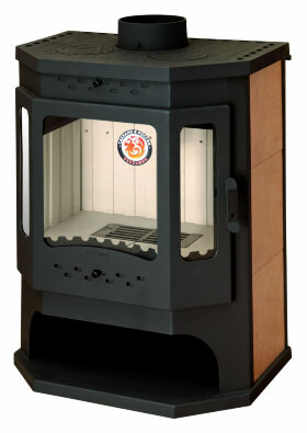 Печь-камин ЭкоКамин Бавария Призматик с плитой (ПК 186)