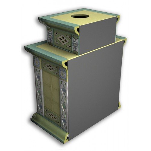 Каминная облицовка КимрПечь Билибин пристенная двухъярусная Весна