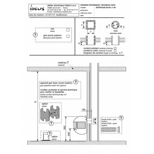 Камин дровяной Focus Edofocus 631