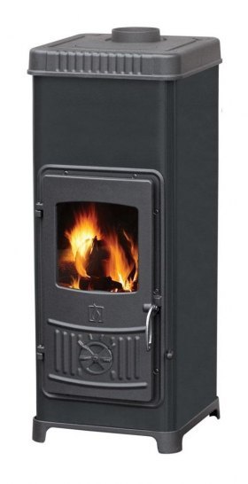 Печь DORA 10 N, эмалированная, чёрная (Plamen)