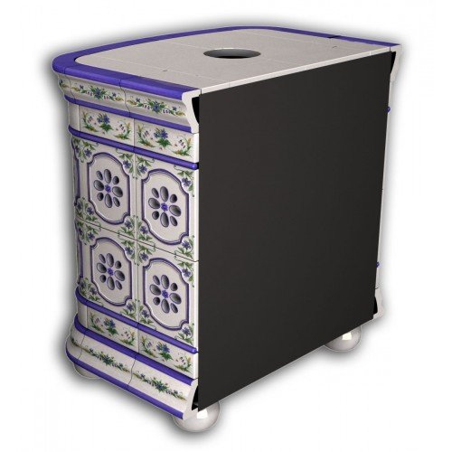 Каминная облицовка КимрПечь Сконе пристенная мини Васильки