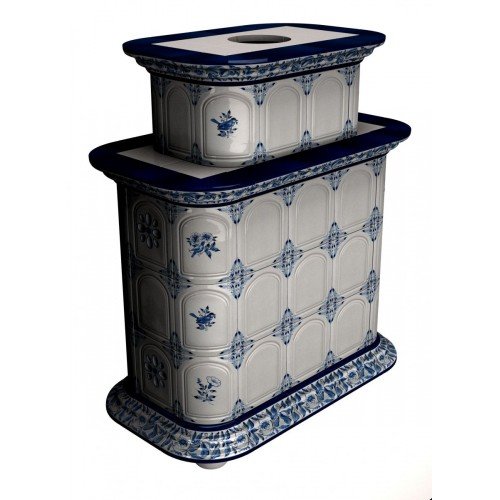 Каминная облицовка КимрПечь Прованс центральная двухъярусная Дельфт