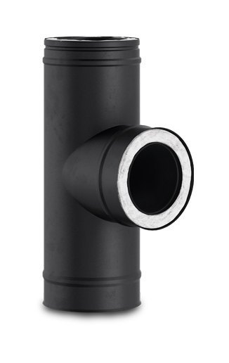 Тройник 90 градусов Schiedel Permeter ULTRA 25 черный, D 130/180 мм