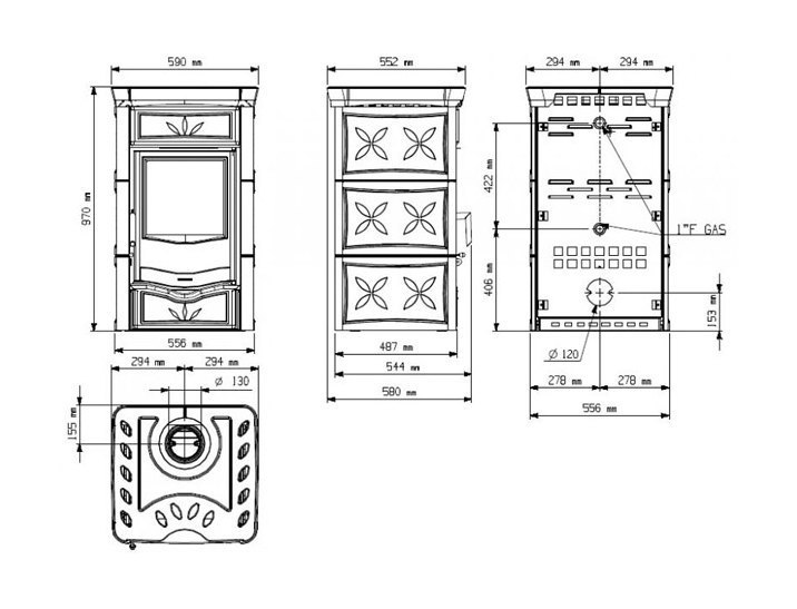 Печь-камин La Nordica Nicoletta (Нордика Николетта)