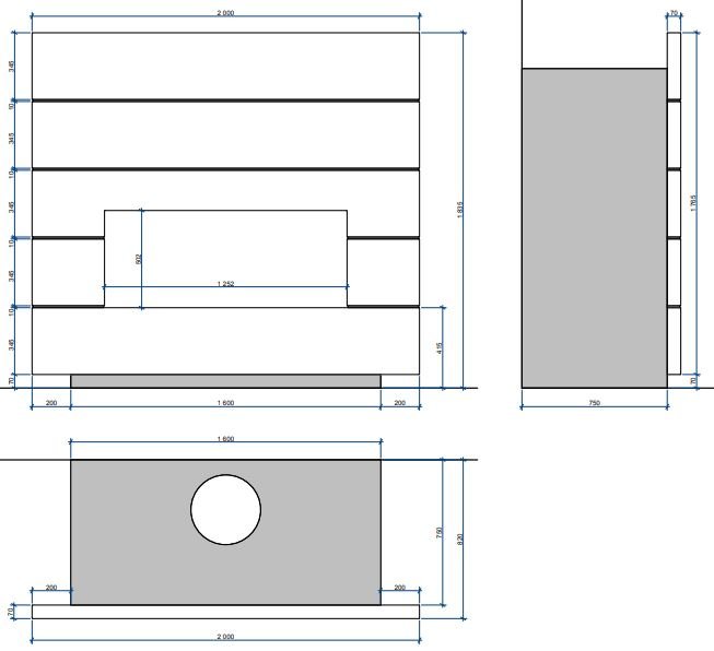 Каминная облицовка Sunhill Lego