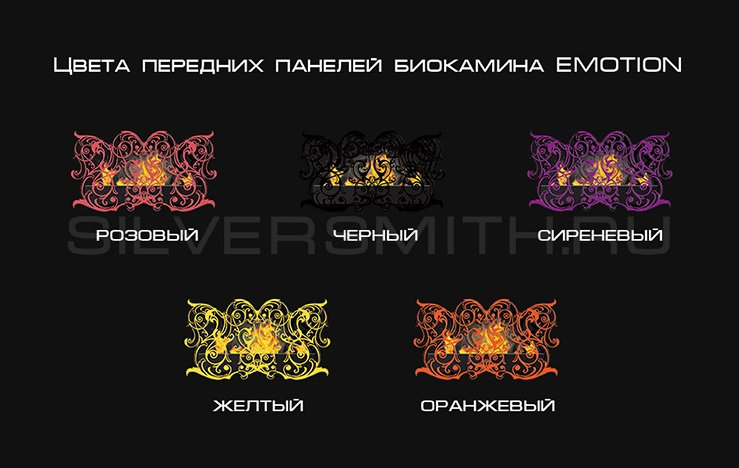 Биокамин Silver Smith Emotion Black