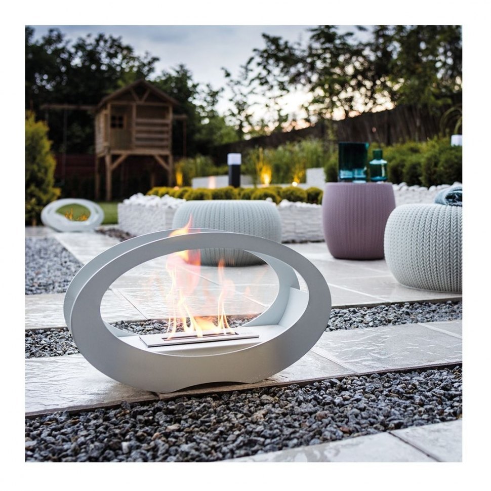 Биокамин Kratki ECHO белый TUV (настольный)