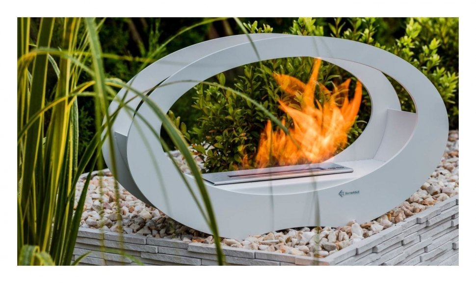 Биокамин Kratki ECHO белый TUV (настольный)