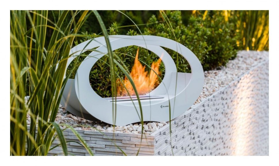 Биокамин Kratki ECHO белый TUV (настольный)