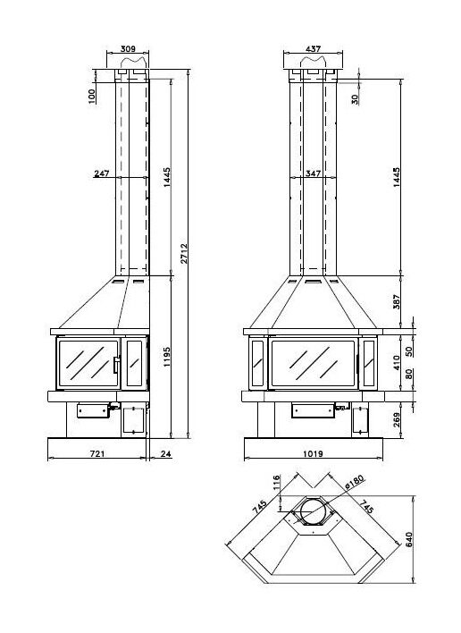 Камин LL Calor LL-25B