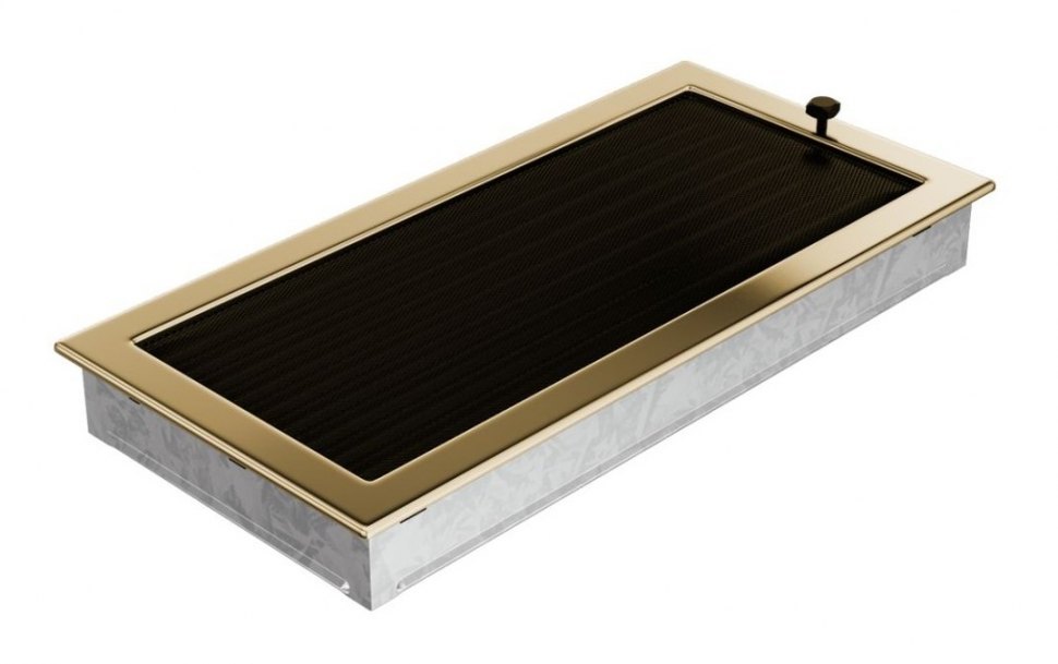 Решетка вентиляционная латунь полированная 22х45 с жалюзи