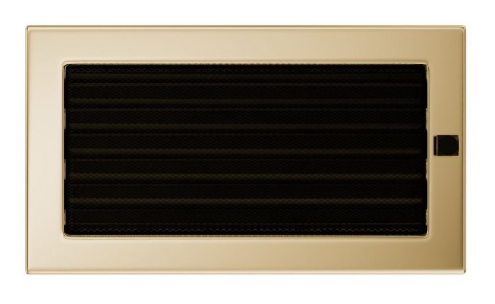 Решетка вентиляционная латунь полированная 17х30 с жалюзи