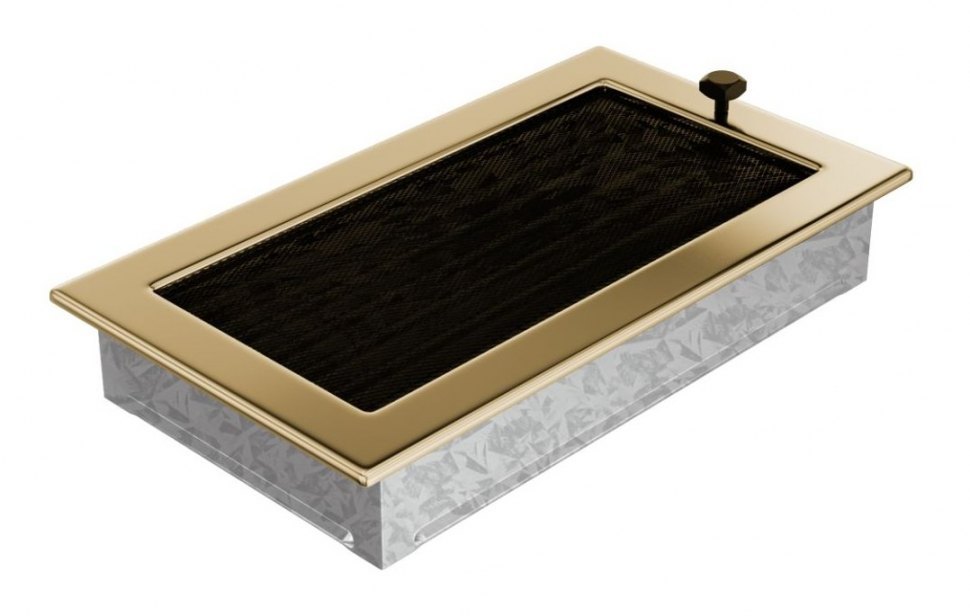 Решетка вентиляционная латунь полированная 17х30 с жалюзи