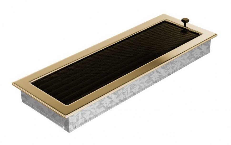 Решетка вентиляционная латунь полированная 17х49 с жалюзи