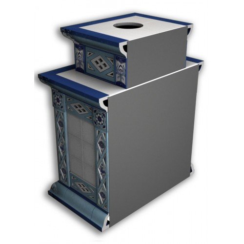 Каминная облицовка КимрПечь Билибин пристенная двухъярусная Зима