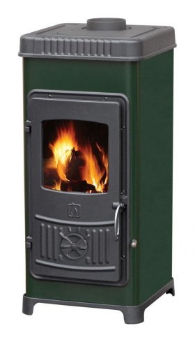 Печь DORA 8 N, эмалированная, зеленая (Plamen)