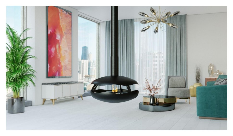 Автоматический биокамин GlammFire Перола Эво Плюс / Perola (с пультом ДУ)