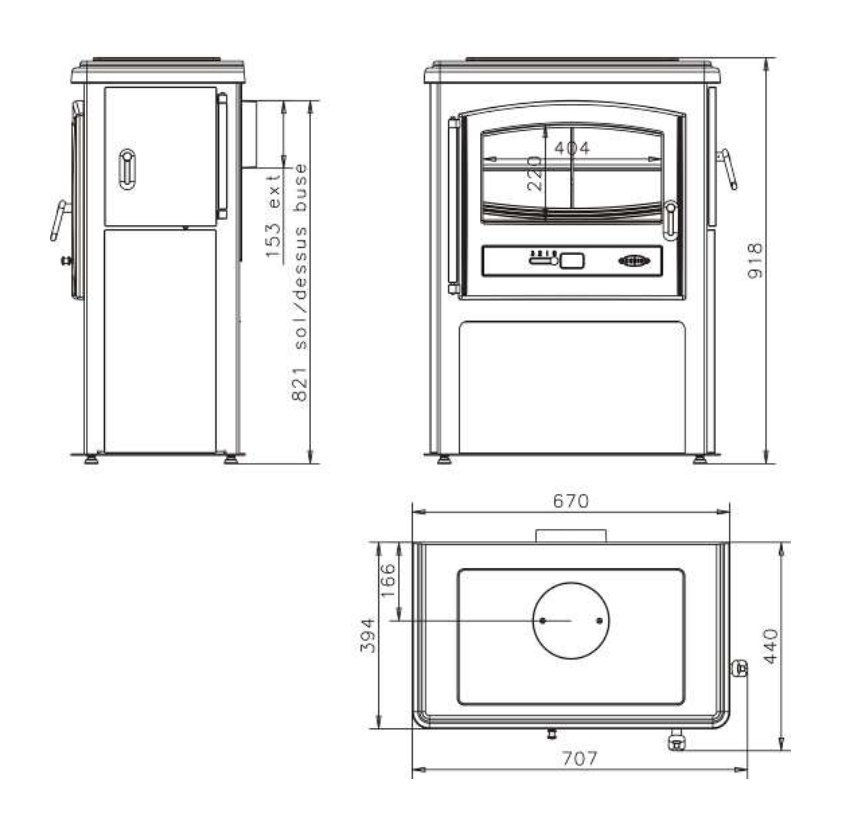 Чугунная печь камин Godin Эко 363101 / Eco 363101