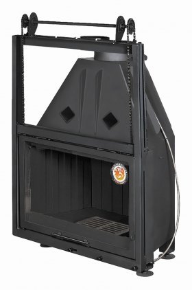 Каминная топка Экокамин Альфа 800 KB (контргруз)