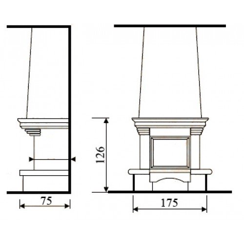 Каминная облицовка Almadore Fresia Mocca