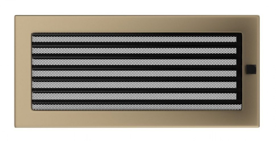 Решетка вентиляционная латунь гальваника 17х37 с жалюзи